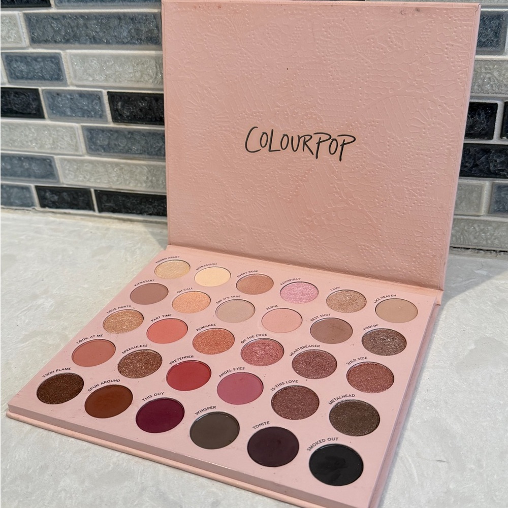 ColourPop Smoke N Roses Eyeshadow Palette - Warm Neutrals and Pinks